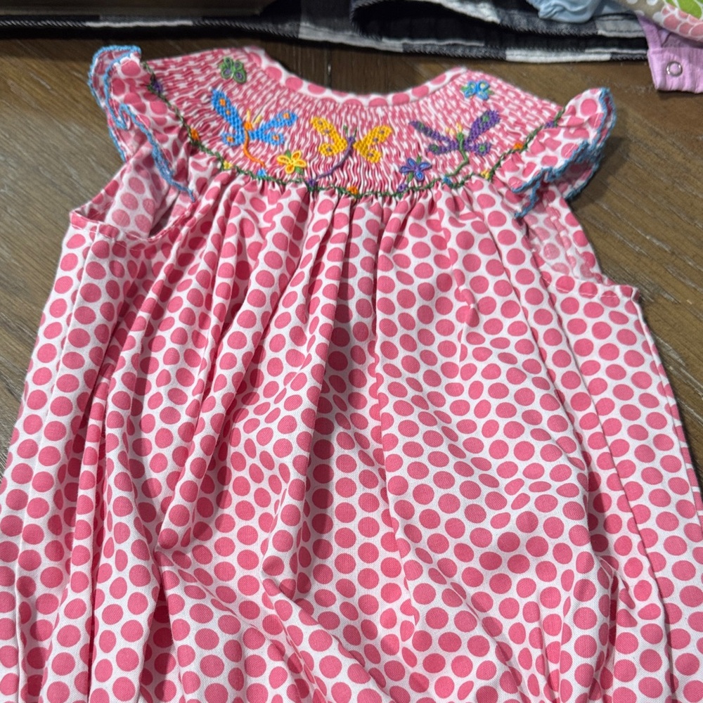 Pink Polka Dot Kids Bodysuit